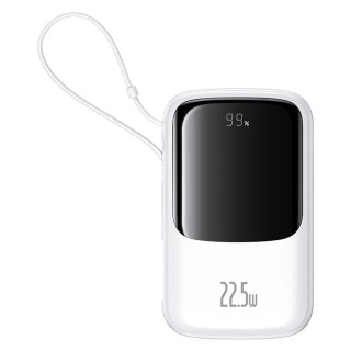 Power bank 10000mAh Qpow Pro+ 22.5W USB-C - biały