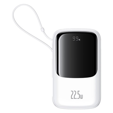 Power bank 10000mAh Qpow Pro+ 22.5W USB-C - biały