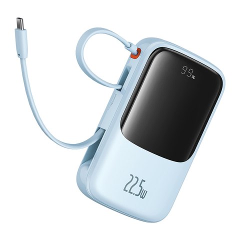 Power bank 10000mAh Qpow Pro+ 22.5W USB-C - niebieski