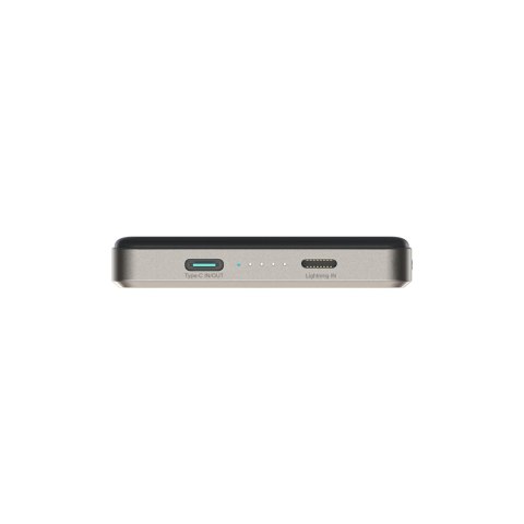 Powerbank Pro 10000mAh ultracienki magnetyczny PD 20W USB-C Lightning - tytanowy
