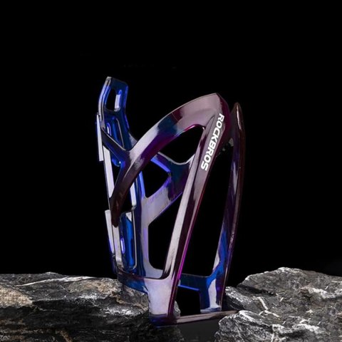 Uchwyt rowerowy na bidon butelkę - niebiesko-fioletowy