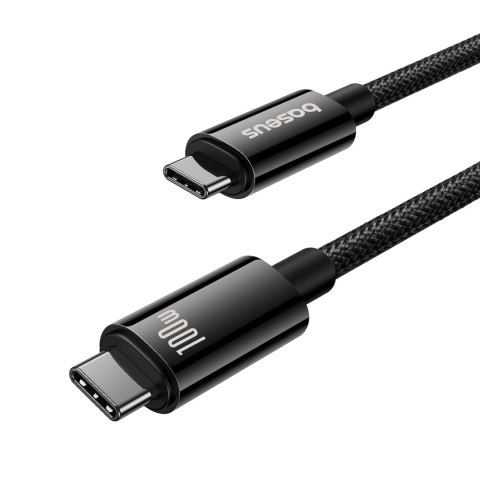 Kabel przewód Tungsten Gold USB-C 100W 4K 20Gb/s 60Hz 1.5m - czarny