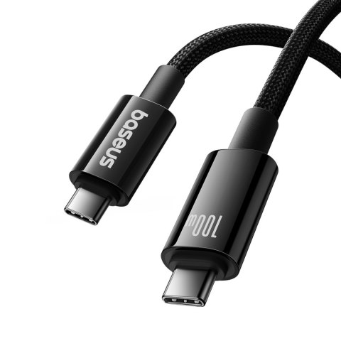 Kabel przewód Tungsten Gold USB-C 100W 4K 20Gb/s 60Hz 1.5m - czarny