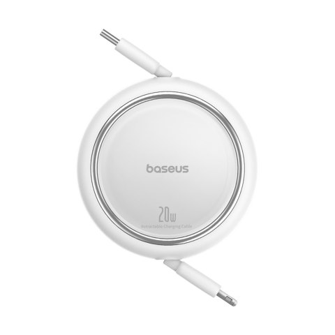 Kabel przewód zwijany Free2Pull USB-C - iPhone Lightning 20W 1m - biały