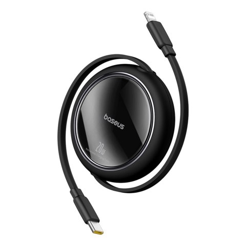 Kabel przewód zwijany Free2Pull USB-C - iPhone Lightning 20W 1m - czarny