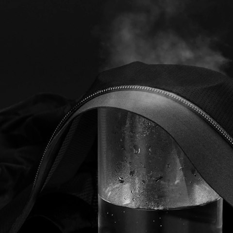 Koszulka rowerowa rozpinana z krótkim rękawem XXXXL - czarna