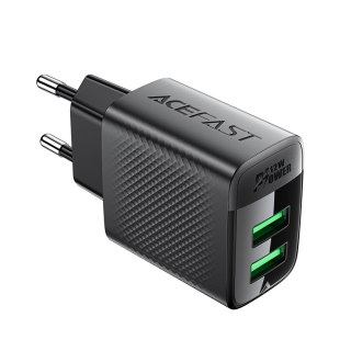 Ładowarka sieciowa A86 2x USB-A 12W - czarna