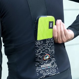 Saszetka rowerowa na telefon klucze portfel karty pieniądze 0.15l - jasnozielona