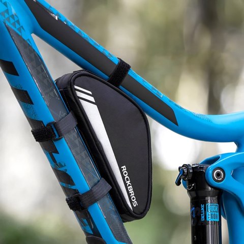 Torba rowerowa na narzędzia pompkę mocowana na ramę 0.7l - czarna