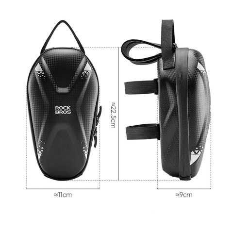 Torba sakwa na kierownicę roweru lub hulajnogi 1.3l - czarna