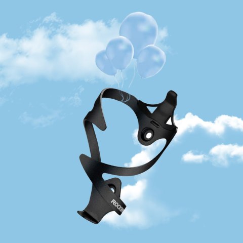 Uchwyt aluminiowy rowerowy na bidon butelkę - czarny