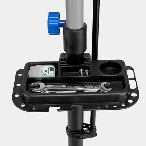 Wielofunkcyjny stojak serwisowy uchwyt do rowerów podłogowy - czarny