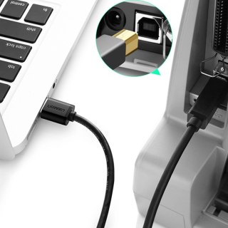 Kabel przewód do drukarki USB-A 3.0 - USB-B 5Gbps 1m - czarny