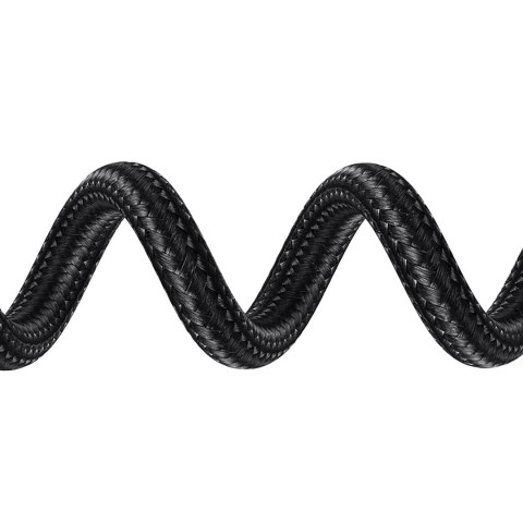 Kabel przewód w oplocie USB-A - iPhone Lightning MFi 2m - czarny