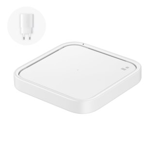 Ładowarka Samsung Wireless Charger Pad indukcyjna 15W + ładowarka sieciowa i kabel USB-C - biała