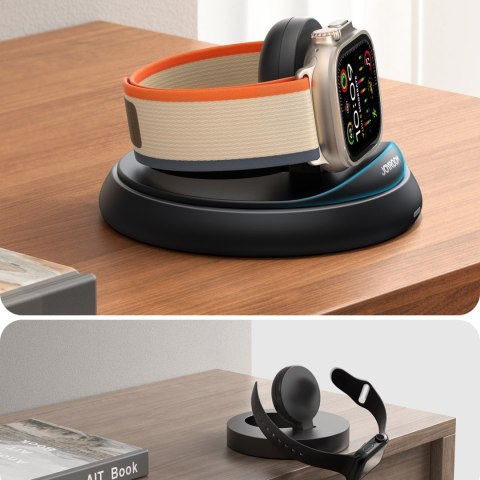 Ładowarka indukcyjna składana do zegarków Apple Watch - czarna