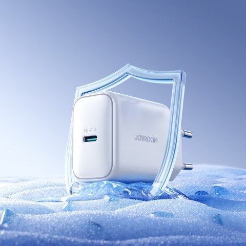 Ładowarka sieciowa USB-C PD QC 20W + kabel USB-C 1m - biała