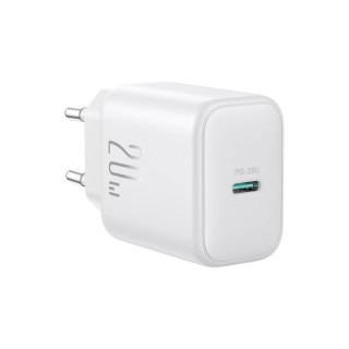 Ładowarka sieciowa USB-C PD QC 20W + kabel do iPhone Lightning 1m - biała
