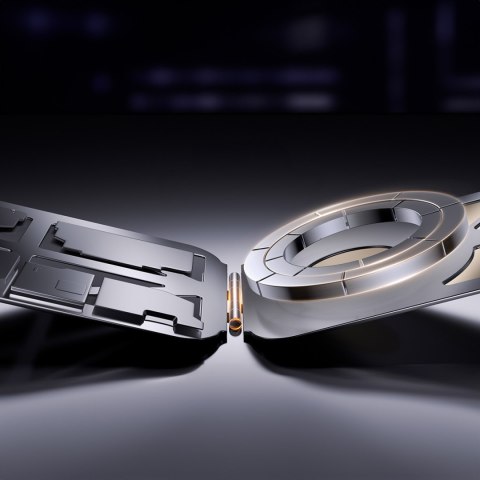 Portfel na karty Magnetic Wallet MagSafe z podstawką i uchwytem na palec - czarny