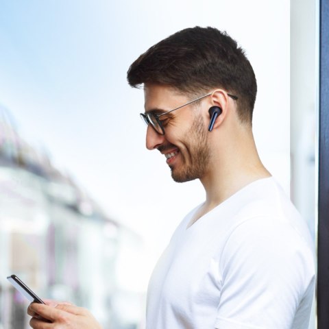 Słuchawki Funpods douszne TWS z Bluetooth 5.4 ANC i ochroną IP54 - czarne