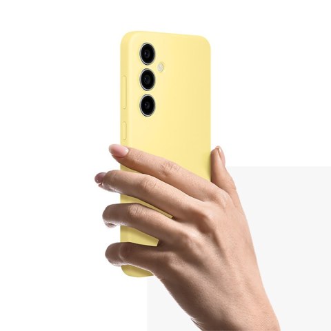 Etui case Samsung Silicone Case do Galaxy S24 FE - żółte