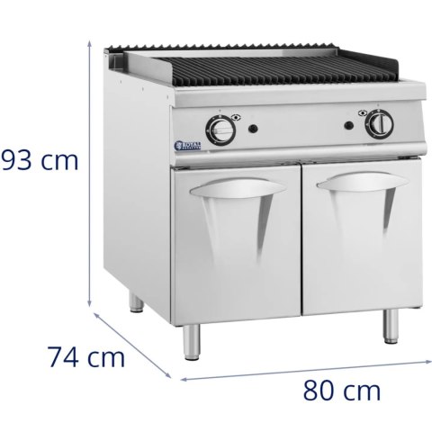 Grill lawowy na gaz propan / LPG / ziemny 2 x 8 kW 50-460 C