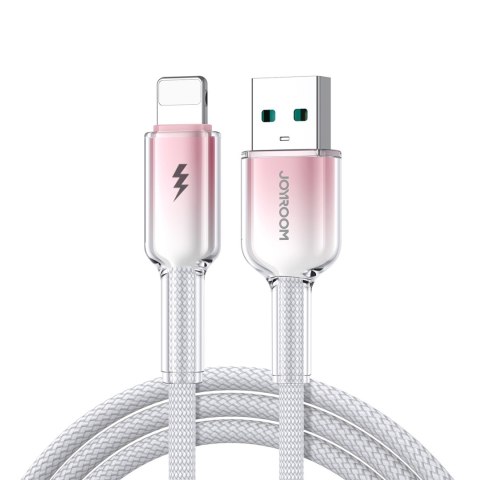 Kabel przewód Crystal-Clear Series 3A USB-A - iPhone Lightning 1.2m - biały