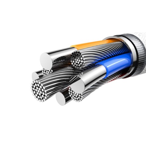 Kabel przewód Cutting-Edge Series 3A USB-A - iPhone Lightning 1.2m - szary