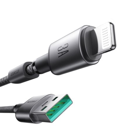 Kabel przewód USB-A - iPhone Lightning z organizerem uchwytem magnetycznym 1.2m - szary