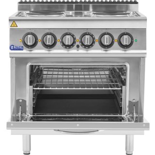 Kuchnia elektryczna z piekarnikiem 4 palniki 400 V 13.9 kW