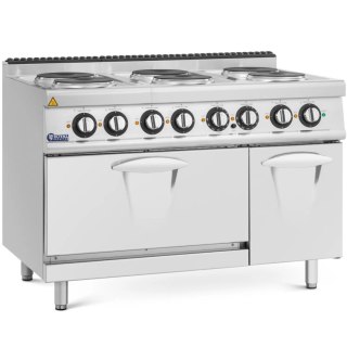 Kuchnia elektryczna z piekarnikiem szafką 6 palników 400 V 19.1 kW