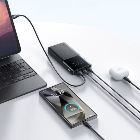 Powerbank 10000mAh 25W 2x USB-A 1x USB-C SFC - czarny