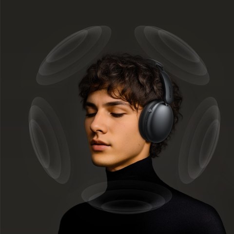 Słuchawki bezprzewodowe J-Head Series JR-JH1 z ANC Bluetooth - czarne