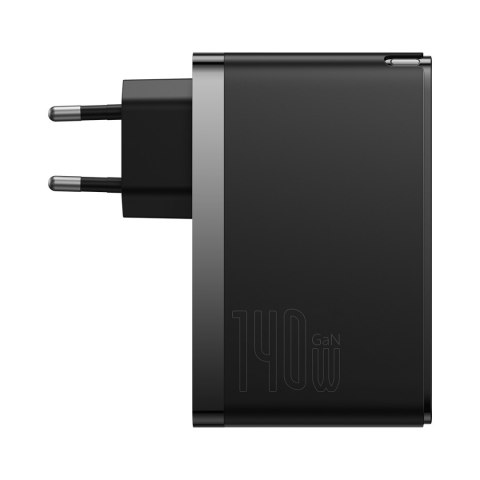 Szybka ładowarka GaN5 Pro 2xUSB-C+USB-A 140W EU - czarna