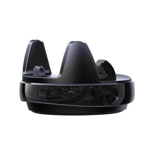 Uchwyt samochodowy z podstawką na telefon na deskę rozdzielczą - czarny