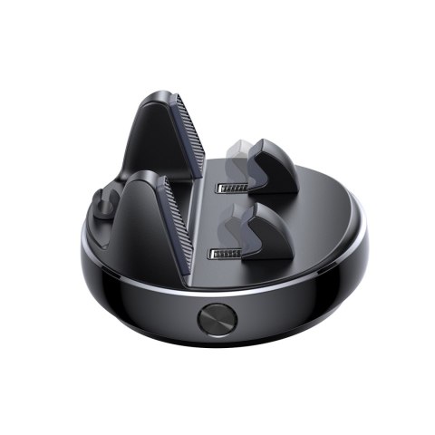 Uchwyt samochodowy z podstawką na telefon na deskę rozdzielczą - czarny