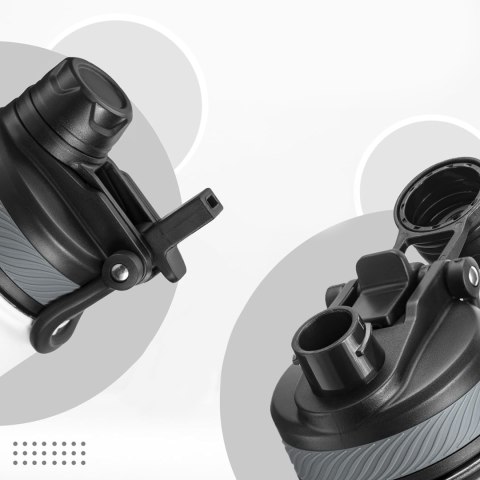 Bidon rowerowy butelka termiczna na napoje stal nierdzewna 530ml - czarny