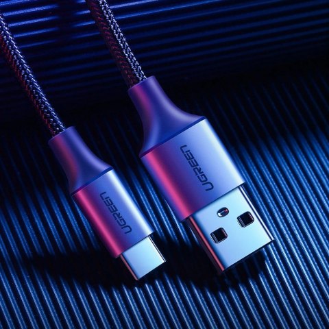 Kabel przewód USB-A - USB-C QC 3.0 3A 1.5m - szary