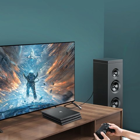 Kabel przewód optyczny audio Toslink SPDIF 3m - czarny