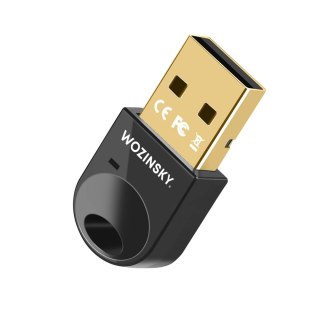 Mini adapter odbiornik nadajnik Bluetooth 5.4 USB-A do komputera - czarny