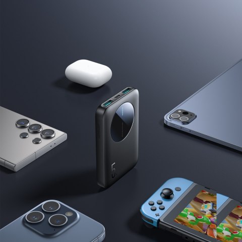 Powerbank JR-PBF13 5000mAh 2.4A 2x USB-A 1x USB-C - czarny