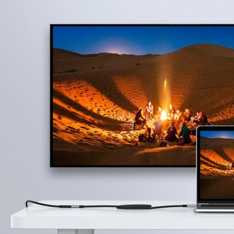 Przedłużacz kabla przewodu USB-C PD QC 100W 5A 10Gbps 0.5m - szary