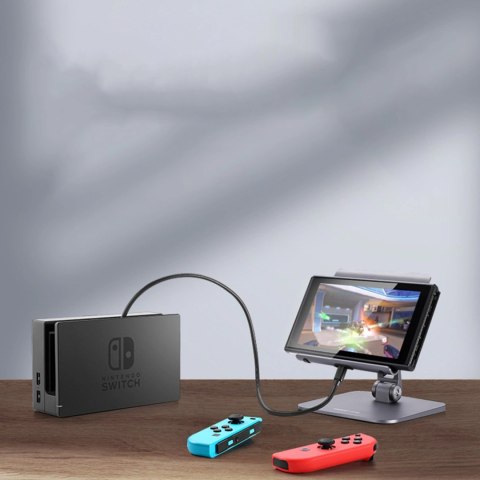 Przedłużacz kabla przewodu USB-C PD QC 100W 5A 10Gbps 0.5m - szary