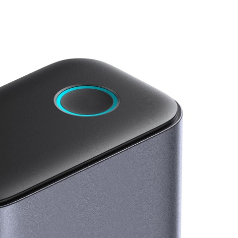 Stacja ładowania ładowarka wieloportowa GaN 65W EU 4x USB-C i 2x USB-A - ciemnoszara