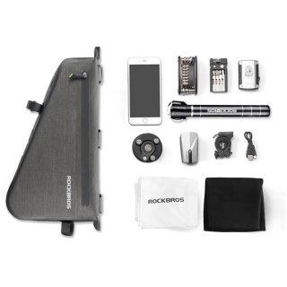 Torba rowerowa mocowane na ramę 5l AS-017 - ciemnozielona