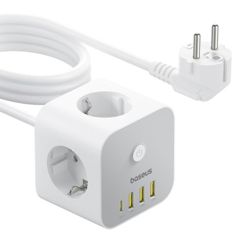 7w1 Listwa zasilająca KOSTKA PowerCombo 3x AC / 3x USB-A / 1x USB-C 20W 1.5 m - biała