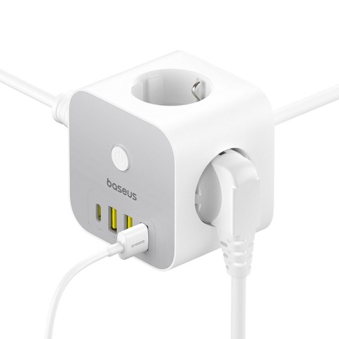 7w1 Listwa zasilająca KOSTKA PowerCombo 3x AC / 3x USB-A / 1x USB-C 20W 1.5 m - biała