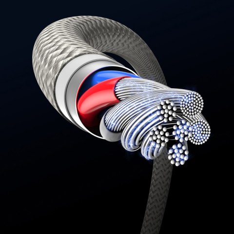 Kabel przewód Tungsten Gold USB-C 100W 2m - złoty