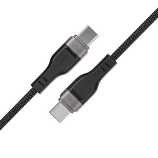 Kabel przewód USB-C 480Mb/s 100W z organizerem magnetycznym 1.2m - czarny
