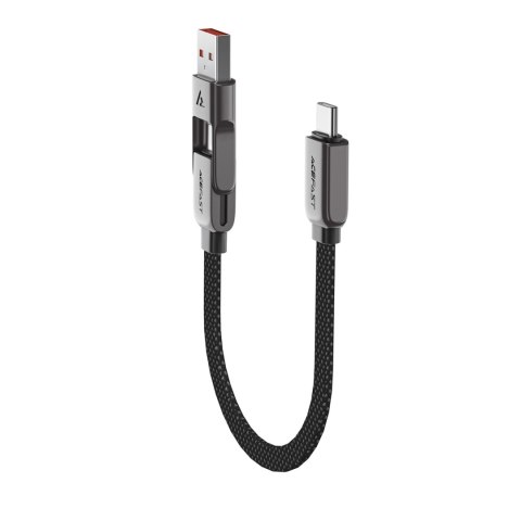 Kabel przewód USB-C - USB-A / USB-C 480Mb/s 3A 0.2m - czarny